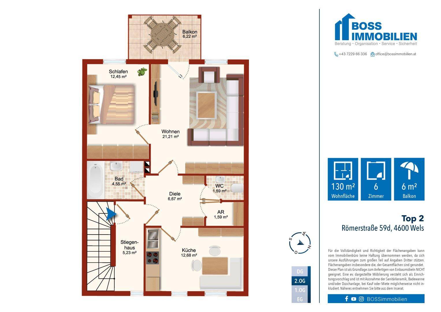 Grundriss Römerstraße 59_Top2-OG