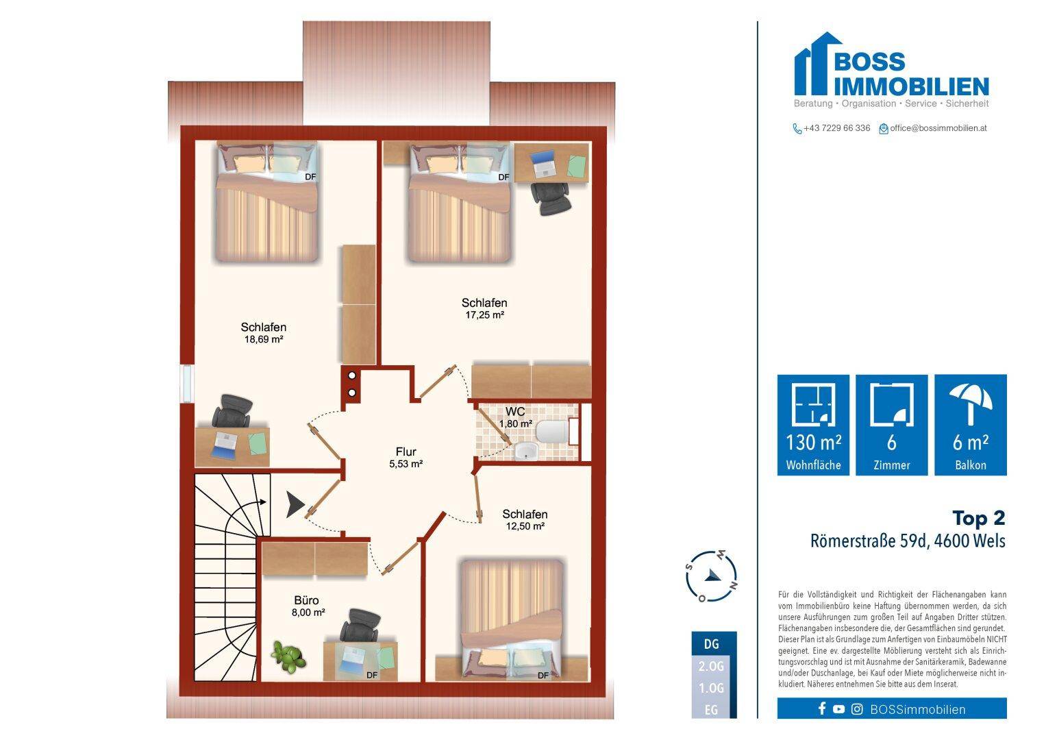 Grundriss Römerstraße 59_Top2-DG