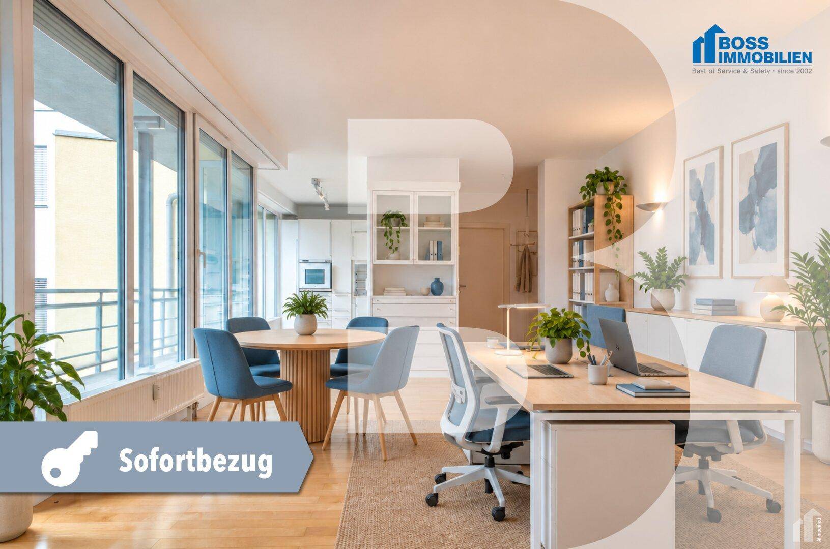 Modernes Büro mit Terrasse und Tiefgaragenplatz | Nähe Landstraße