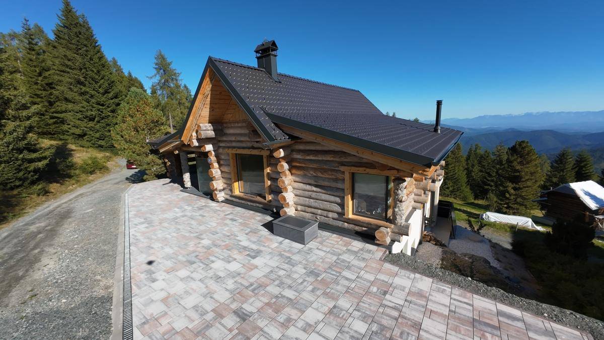Ferienhaus/ Zweitwohnsitz: Finnisches Blockhaus trifft italienische Grazie - Nockbergen in Kärnten - Ansicht 6