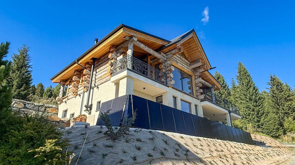 Ferienhaus/ Zweitwohnsitz: Finnisches Blockhaus trifft italienische Grazie - Nockbergen in Kärnten - Ansicht 3