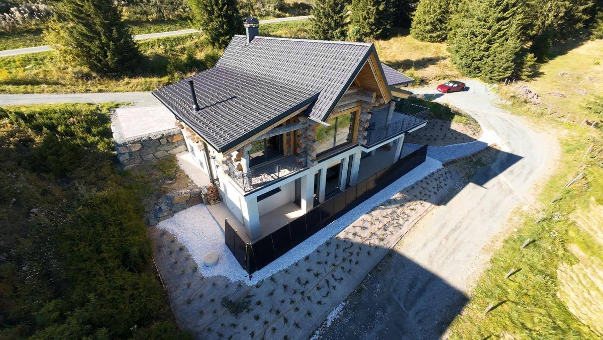 Ferienhaus/ Zweitwohnsitz: Finnisches Blockhaus trifft italienische Grazie - Nockbergen in Kärnten - Ansicht 5