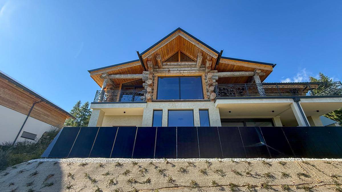 Ferienhaus/ Zweitwohnsitz: Finnisches Blockhaus trifft italienische Grazie - Nockbergen in Kärnten - Ansicht 4