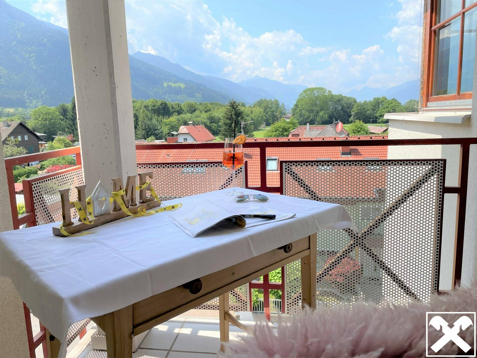 Balkon mit Westblick