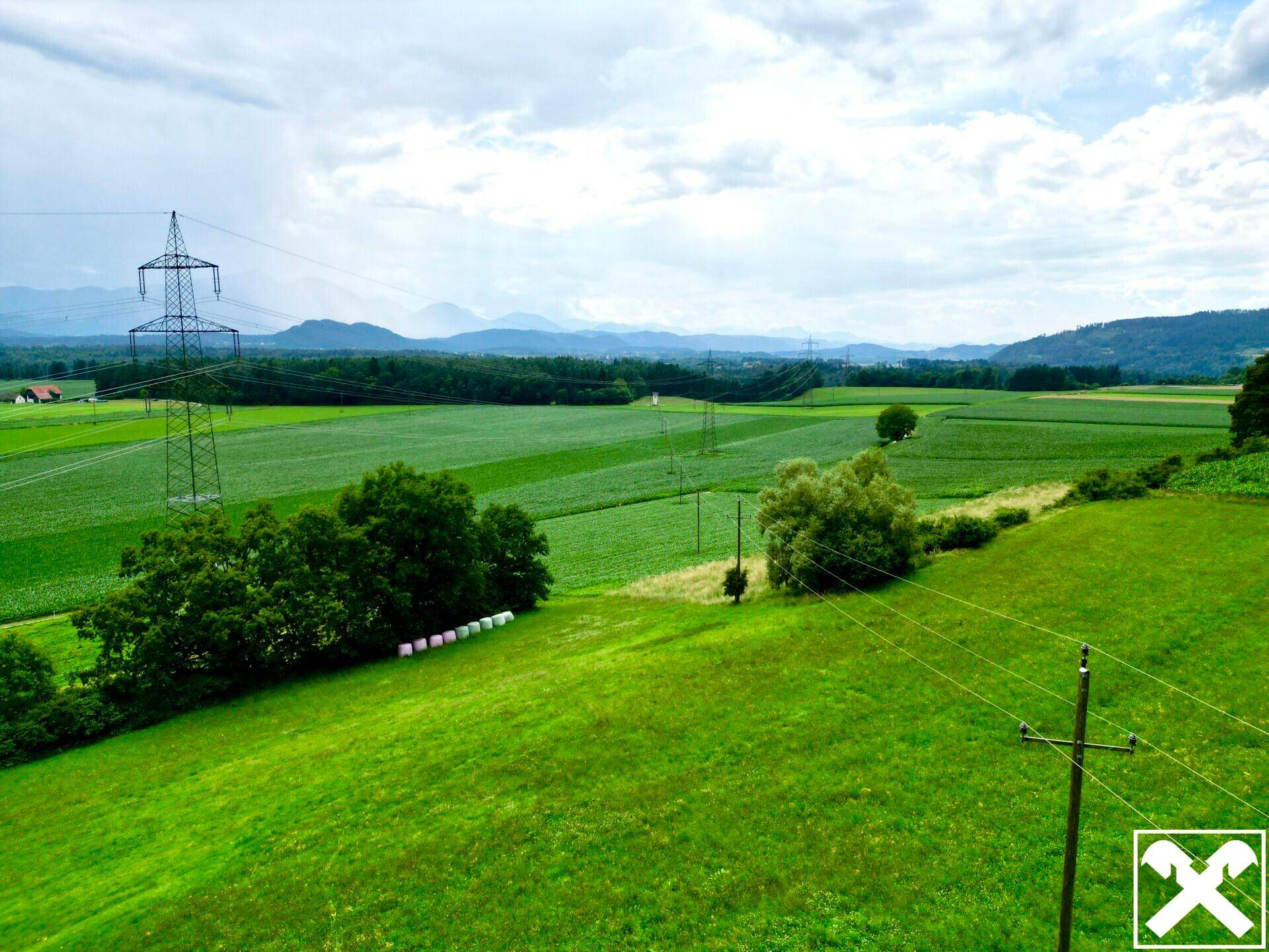 Aussicht zu optionalen Grundstücken