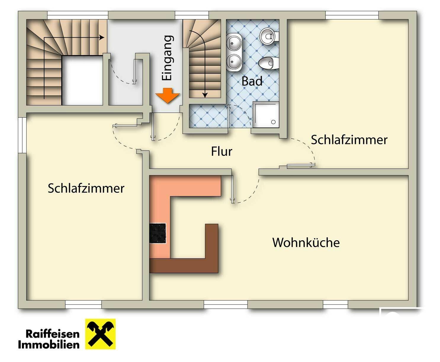 Grundriss Wohnung 1 OG