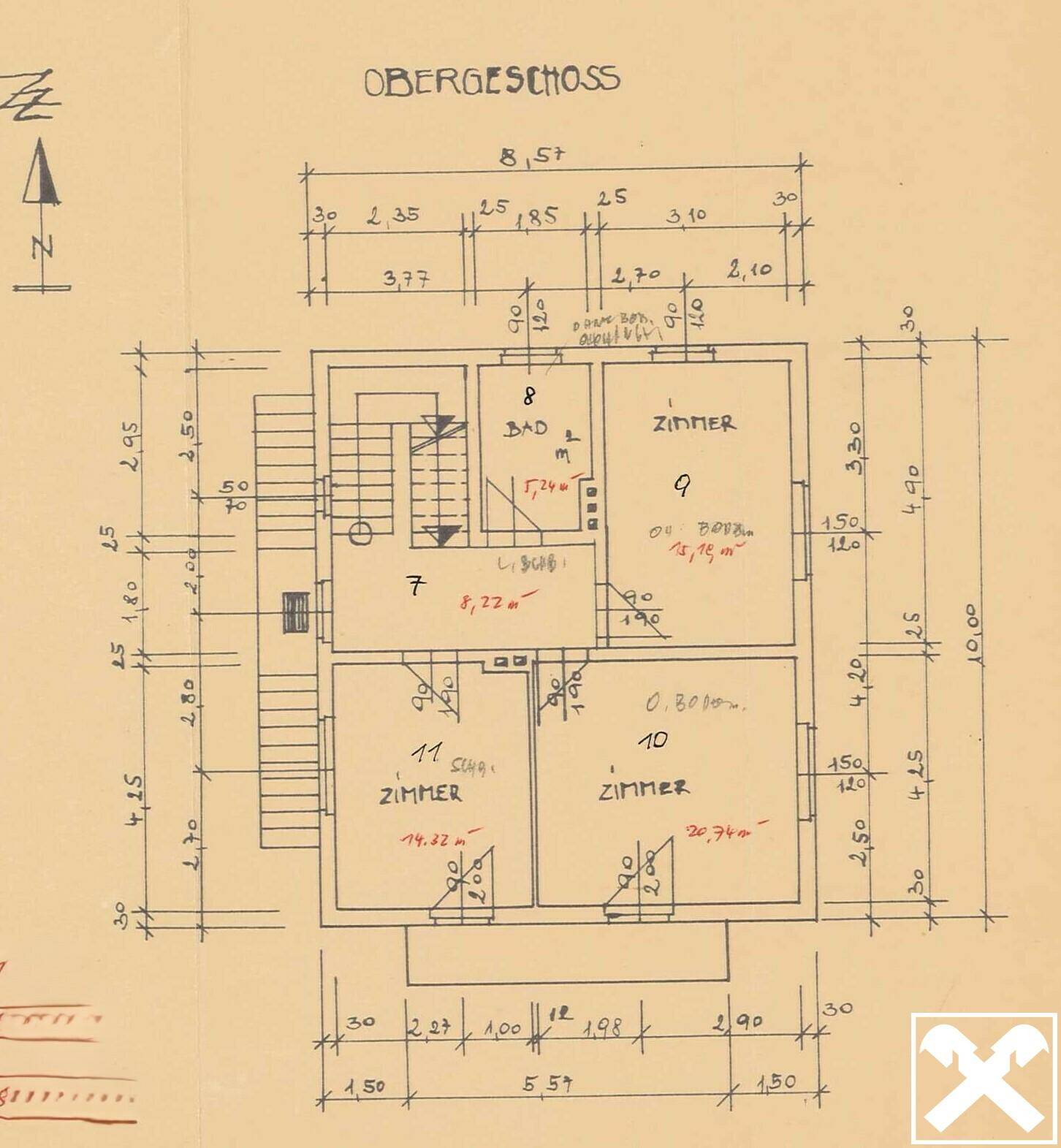 Grundriss Obergeschoss