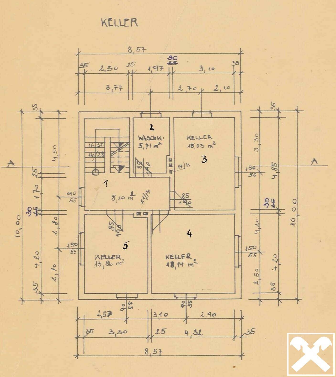 Grundriss Keller