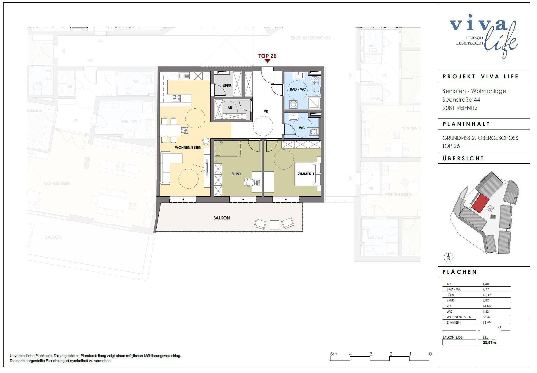 Grundriss 2. Obergeschoss Top 26