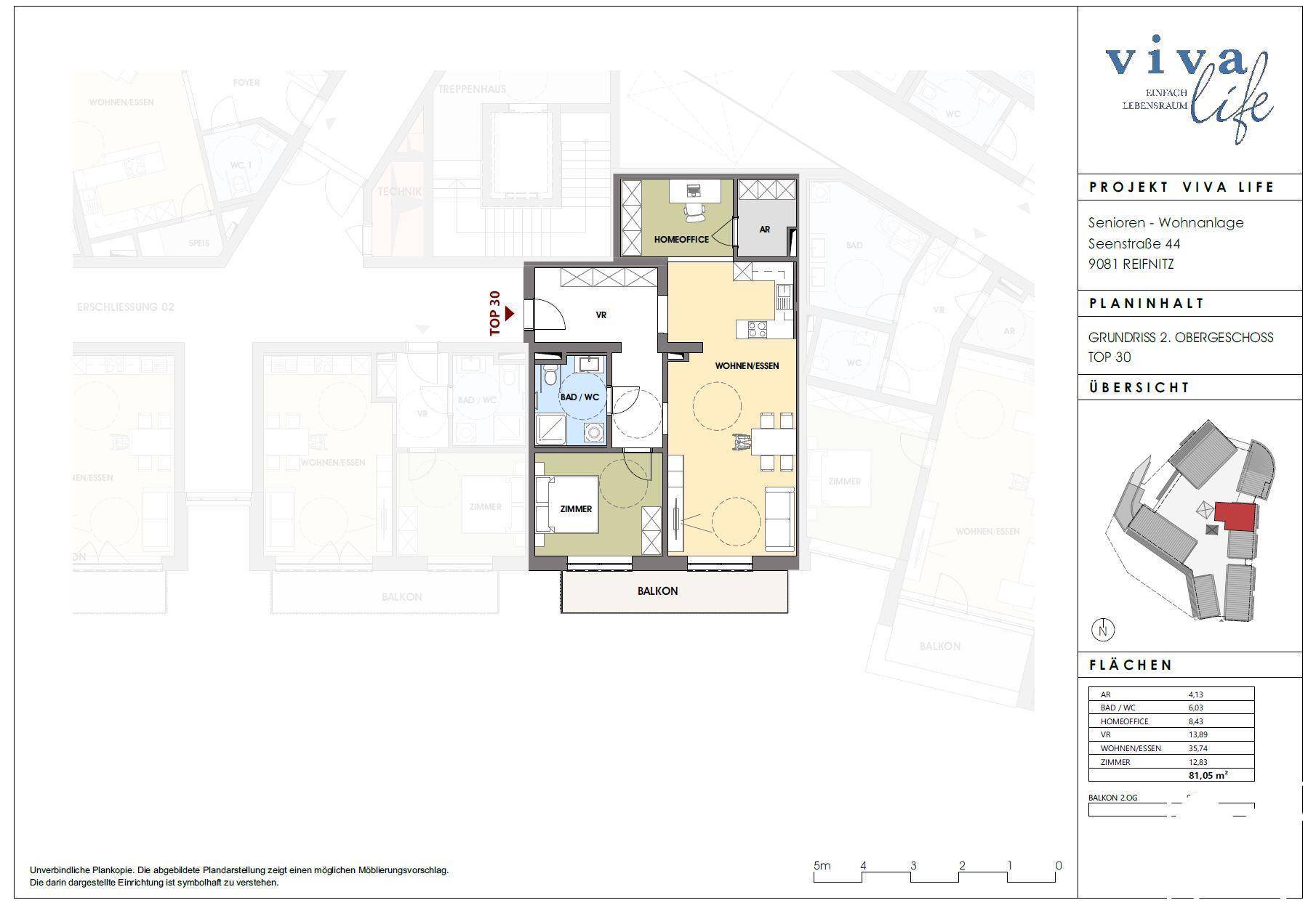 Grundriss 2. Obergeschoss Top 30