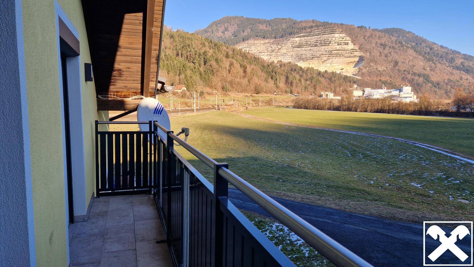 Ost-Aussicht vom Schlafzimmer-Balkon