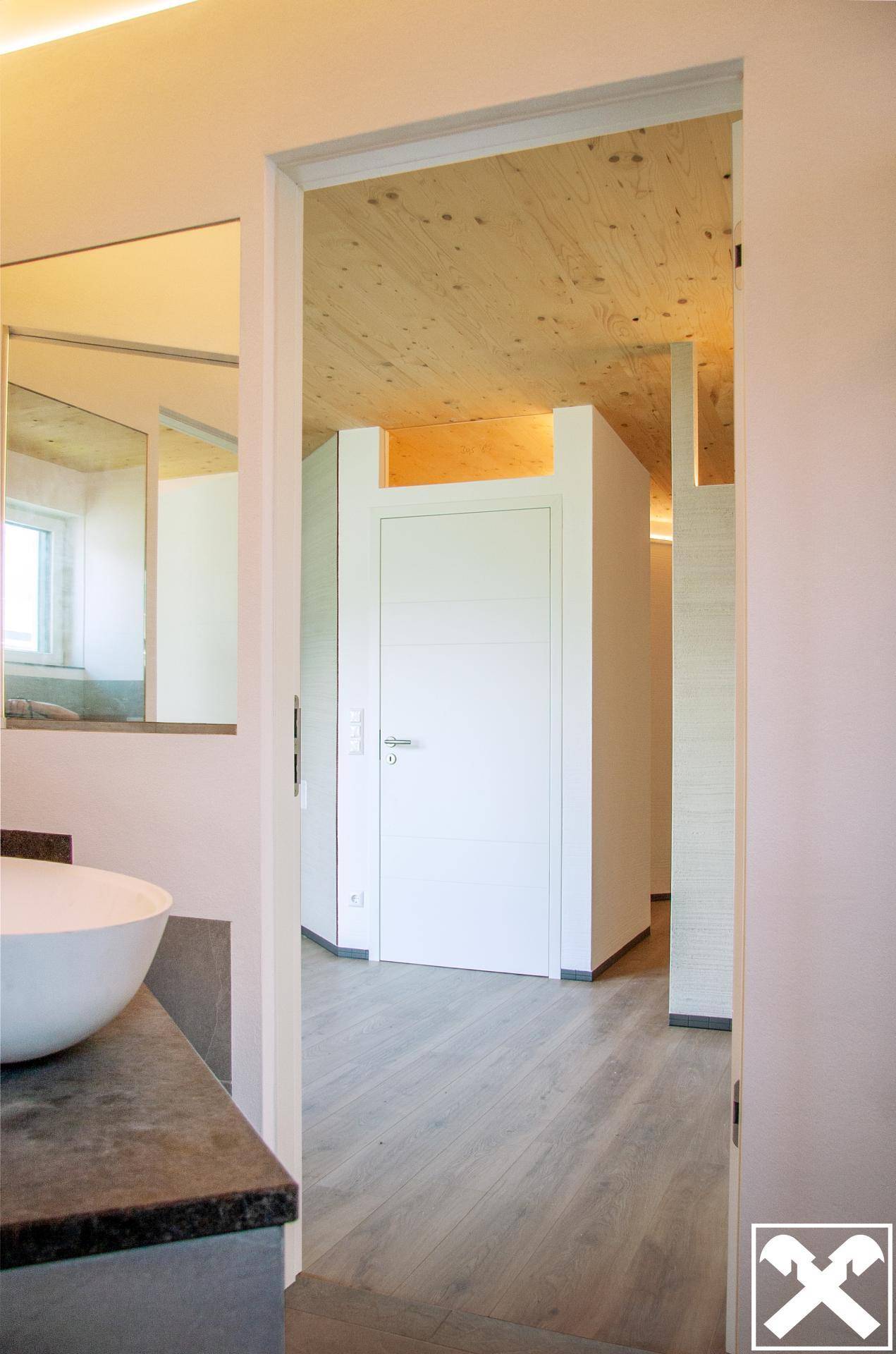 Blick aus dem Bad, Wohnung 1