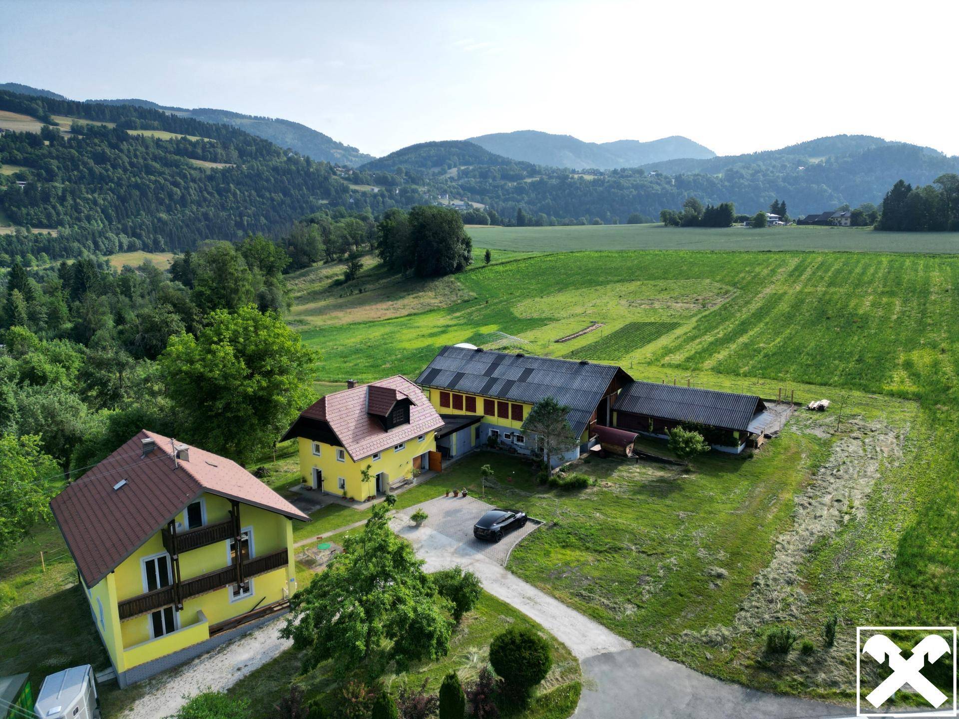 Kleinlandwirtschaft Luftaufnahme