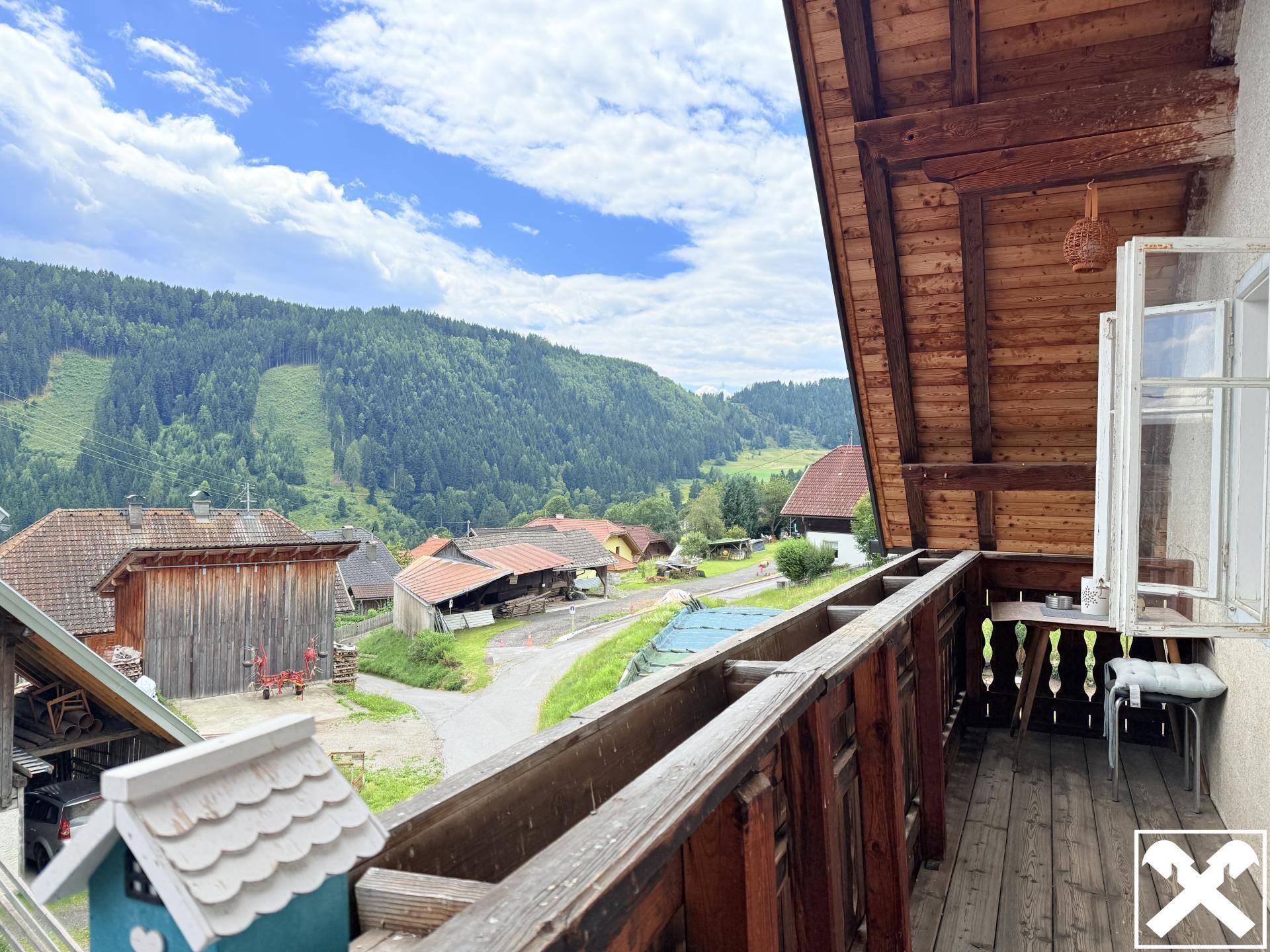 Aussicht vom Balkon