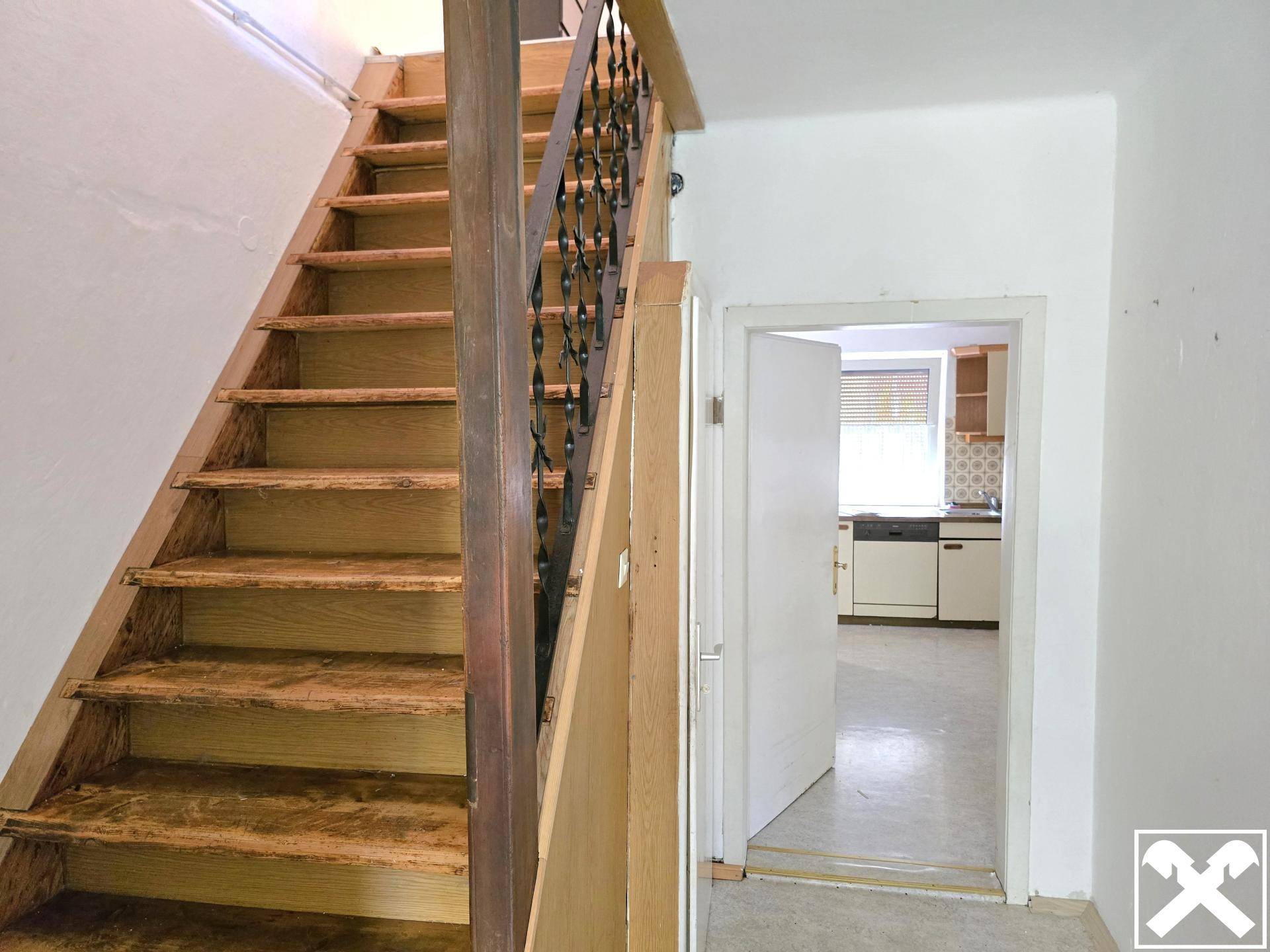 Stiege ins Dachgeschoss