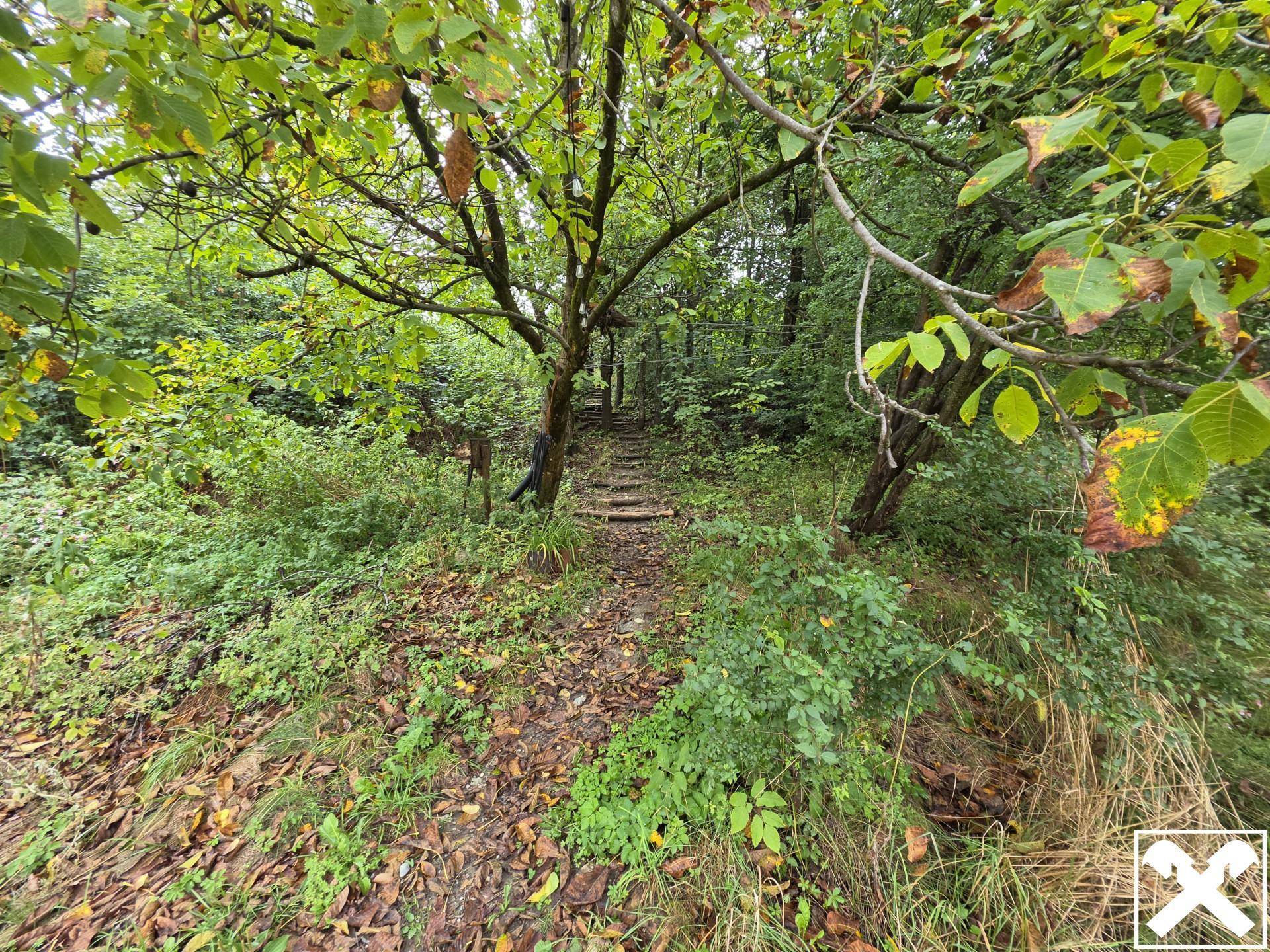 Blick in ein Grundstück