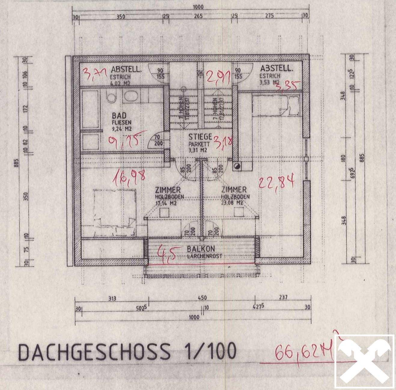 Dachgeschoss Grundriss