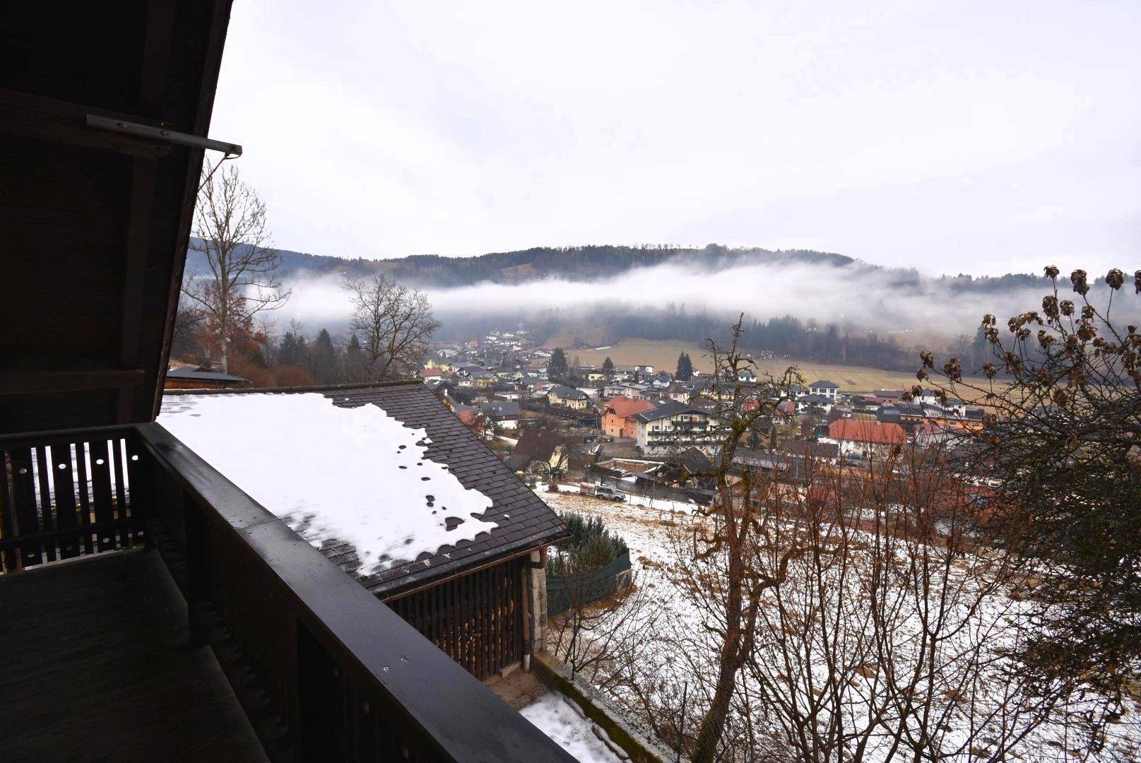 Blick vom Balkon