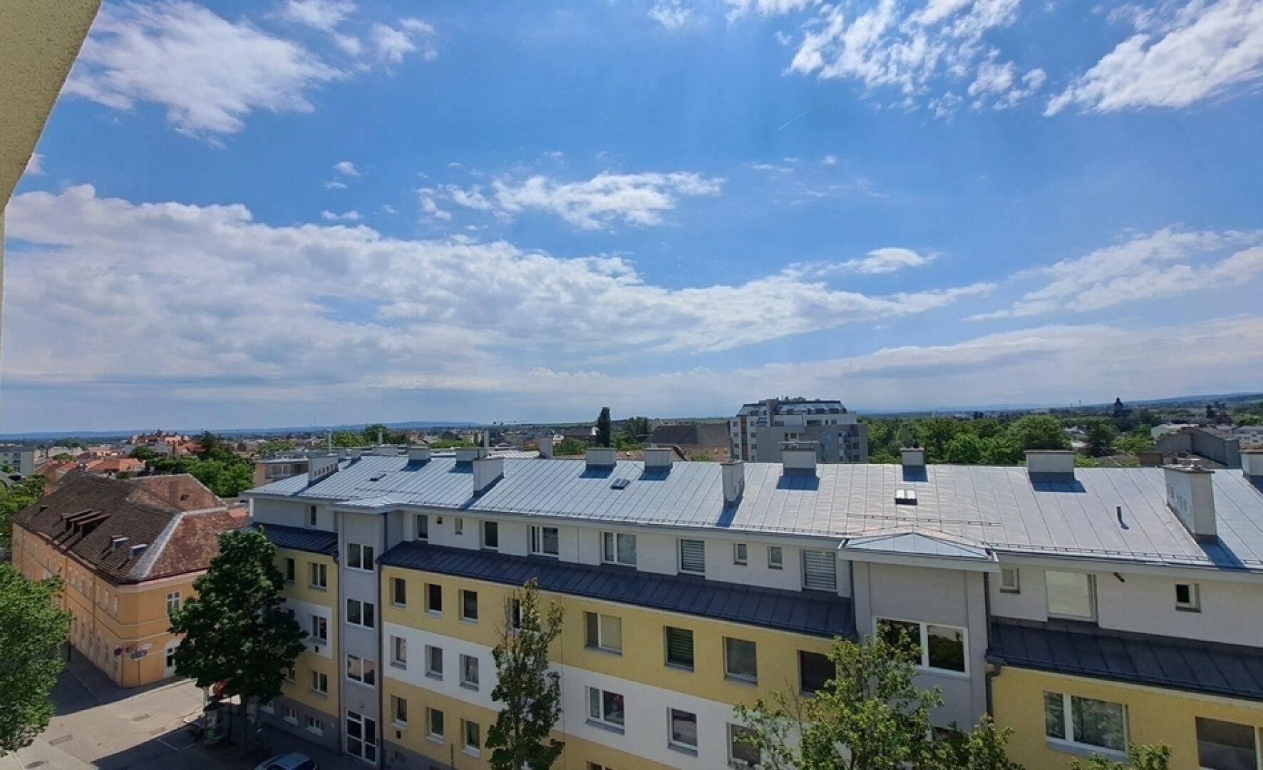 Blick vom Schlafzimmer aus