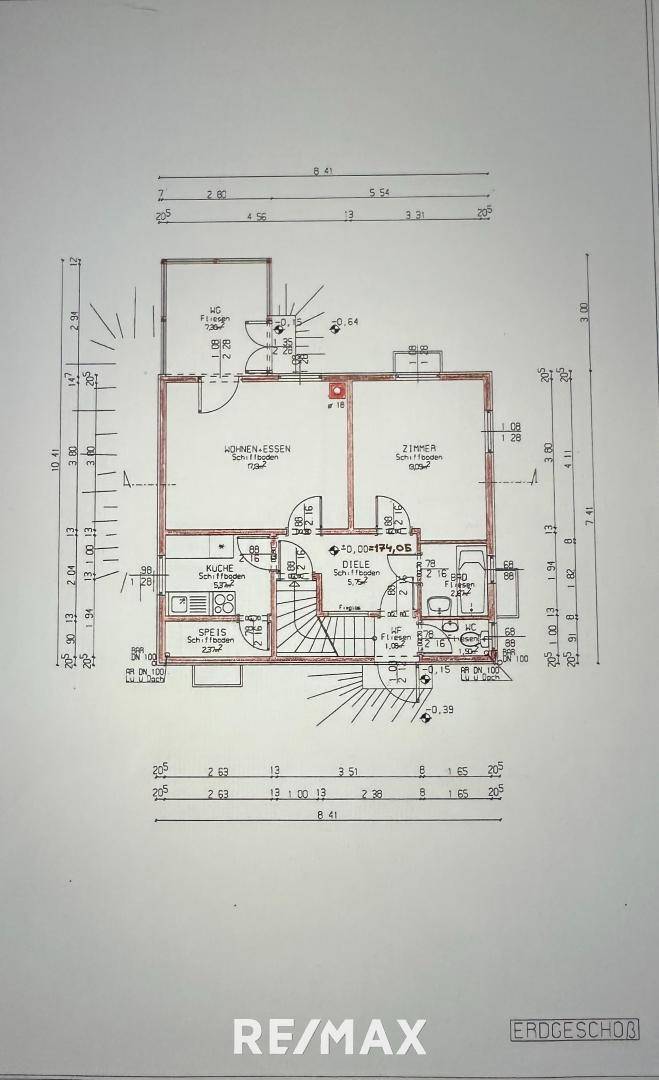 Plan Erdgeschoss