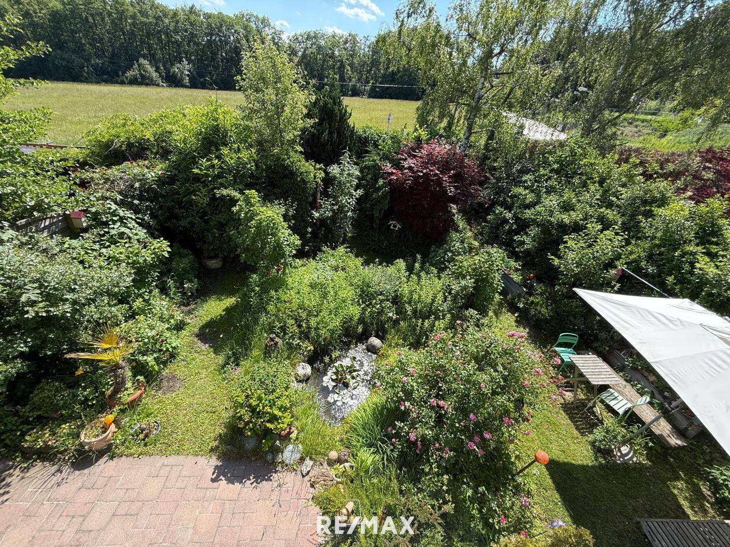 Blick vom Schlafzimmerfenster