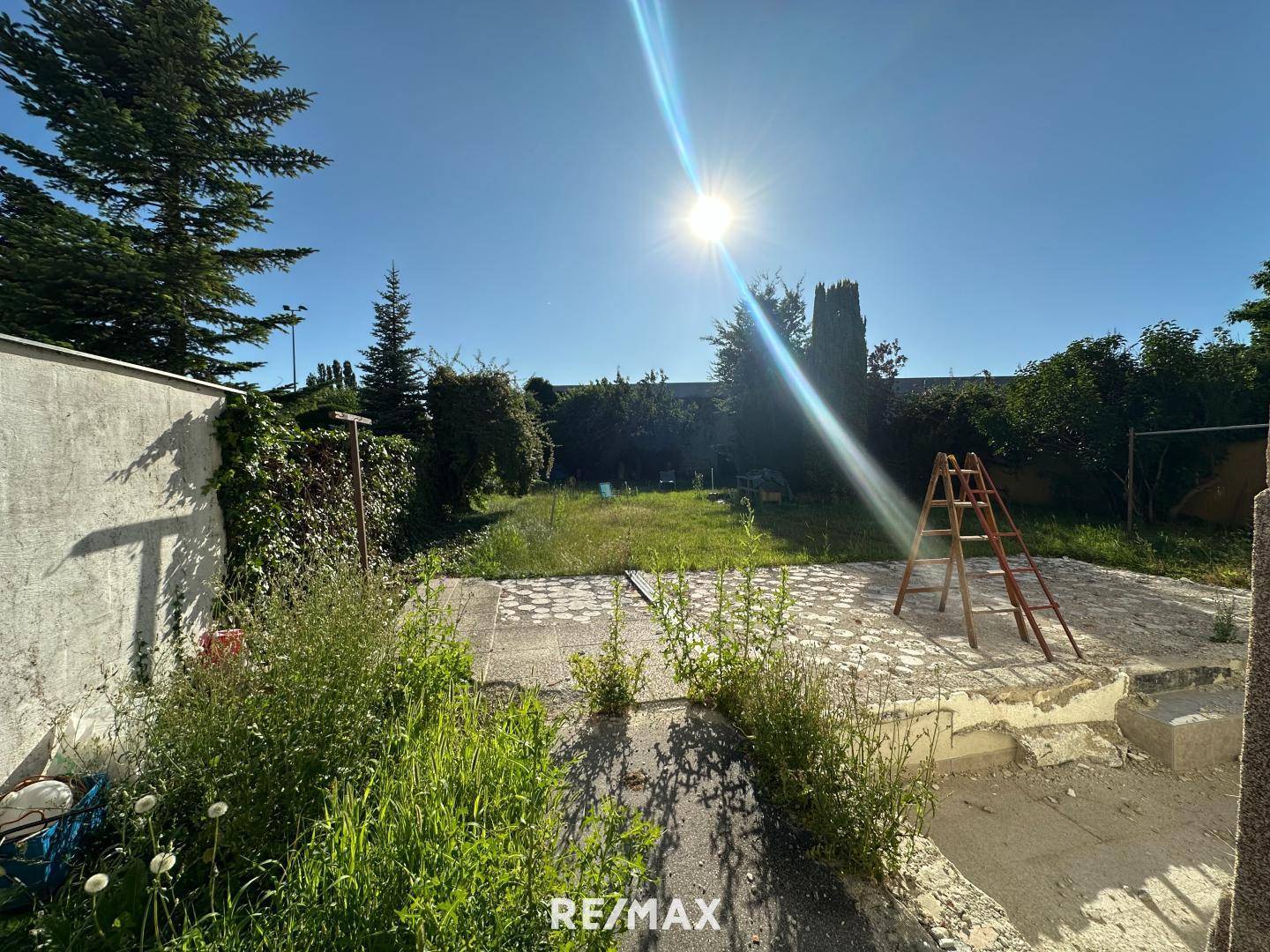 Blick Richtung Garten von der Seite