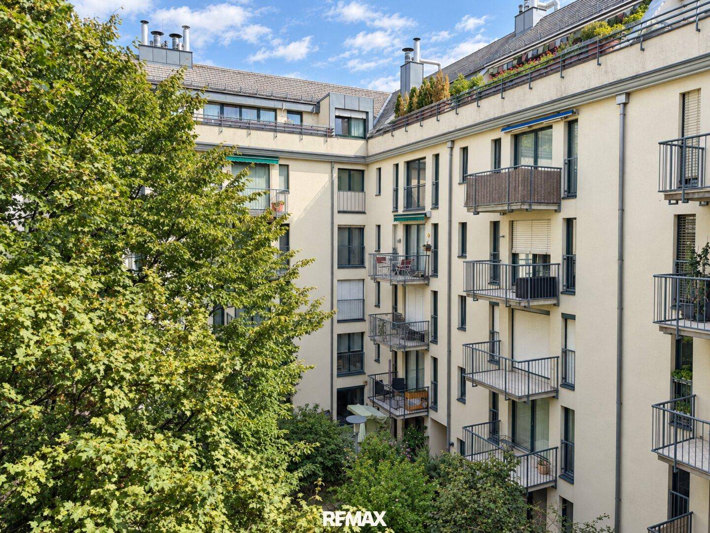 Blick Innenhof Wohnung 1170 Wien