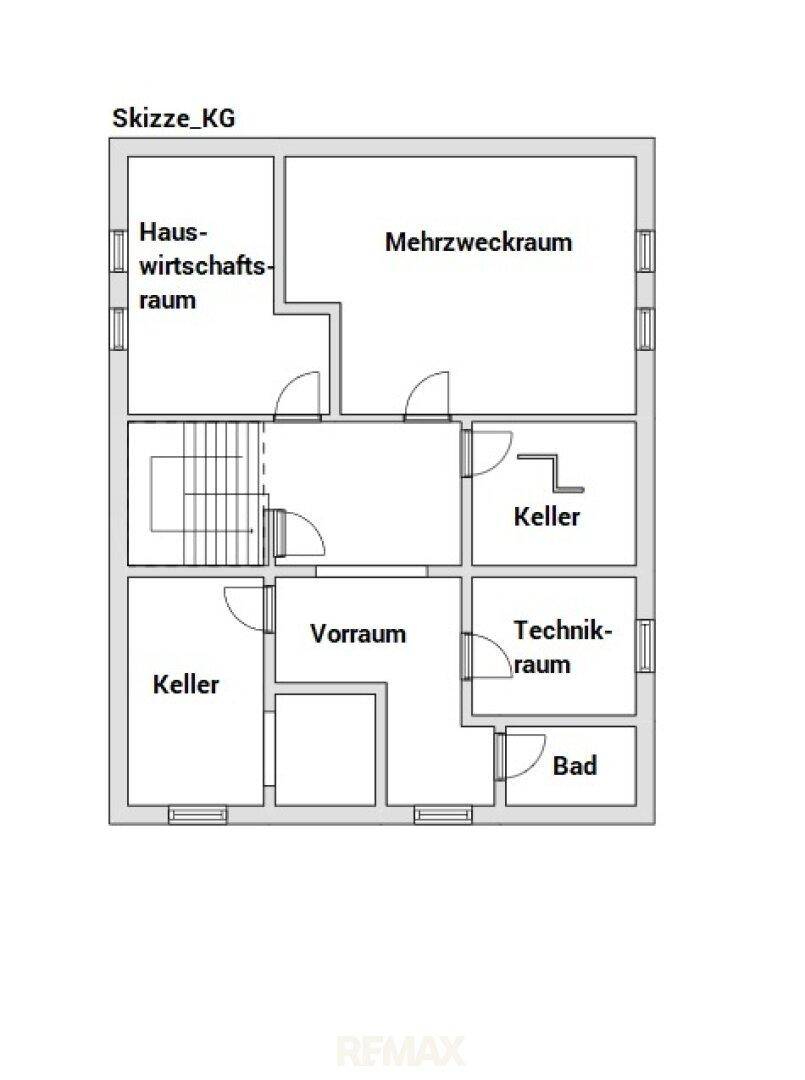 Skizze KG Einfamilienhaus