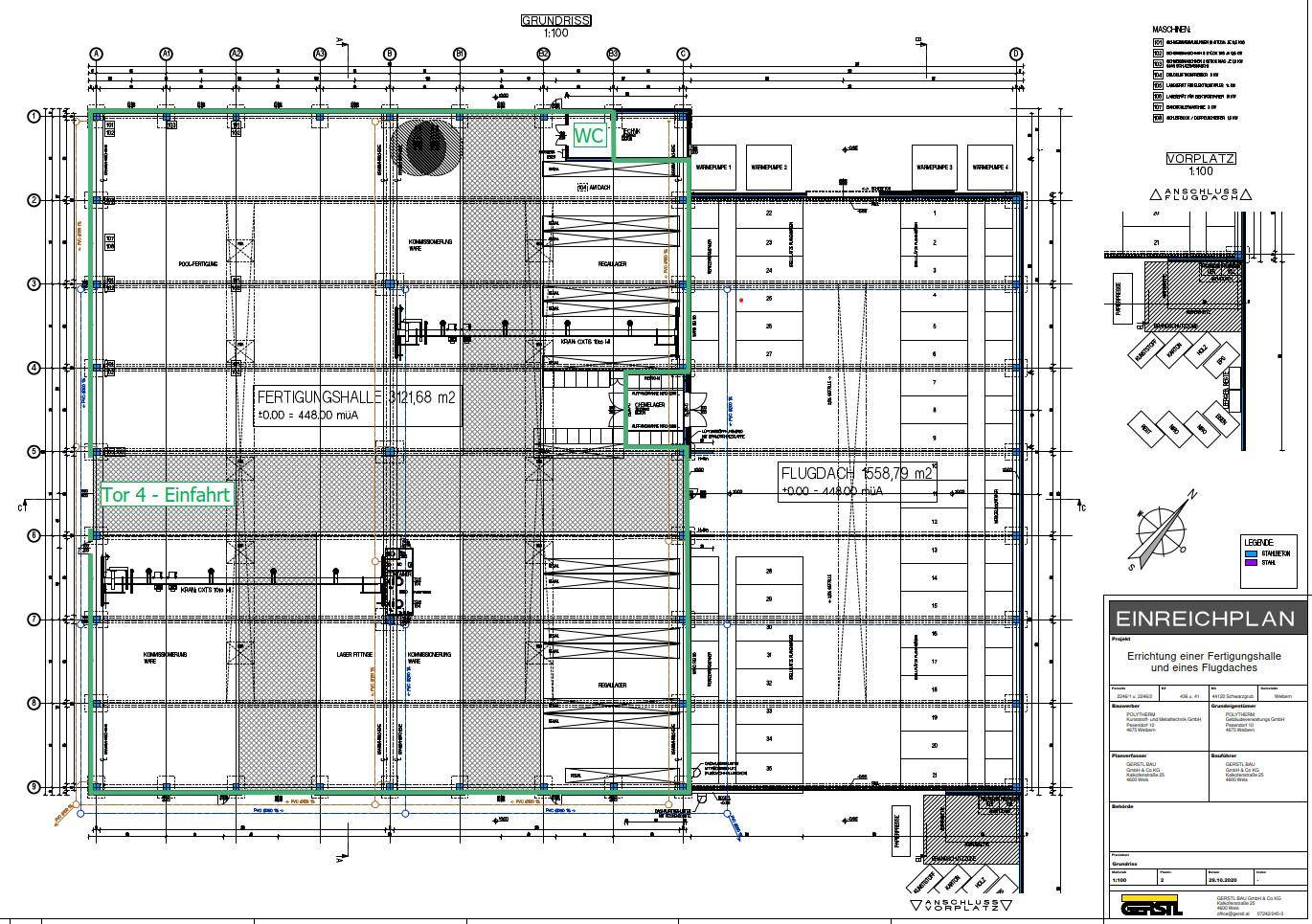 Grundriss Halle3