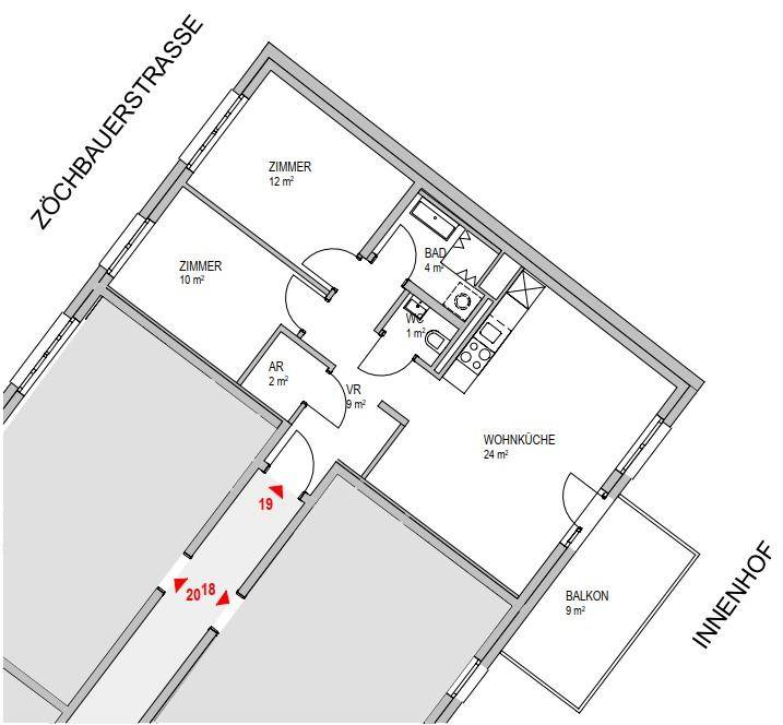 Plan_1160, Zöchbauers 3-7_Top 1_19