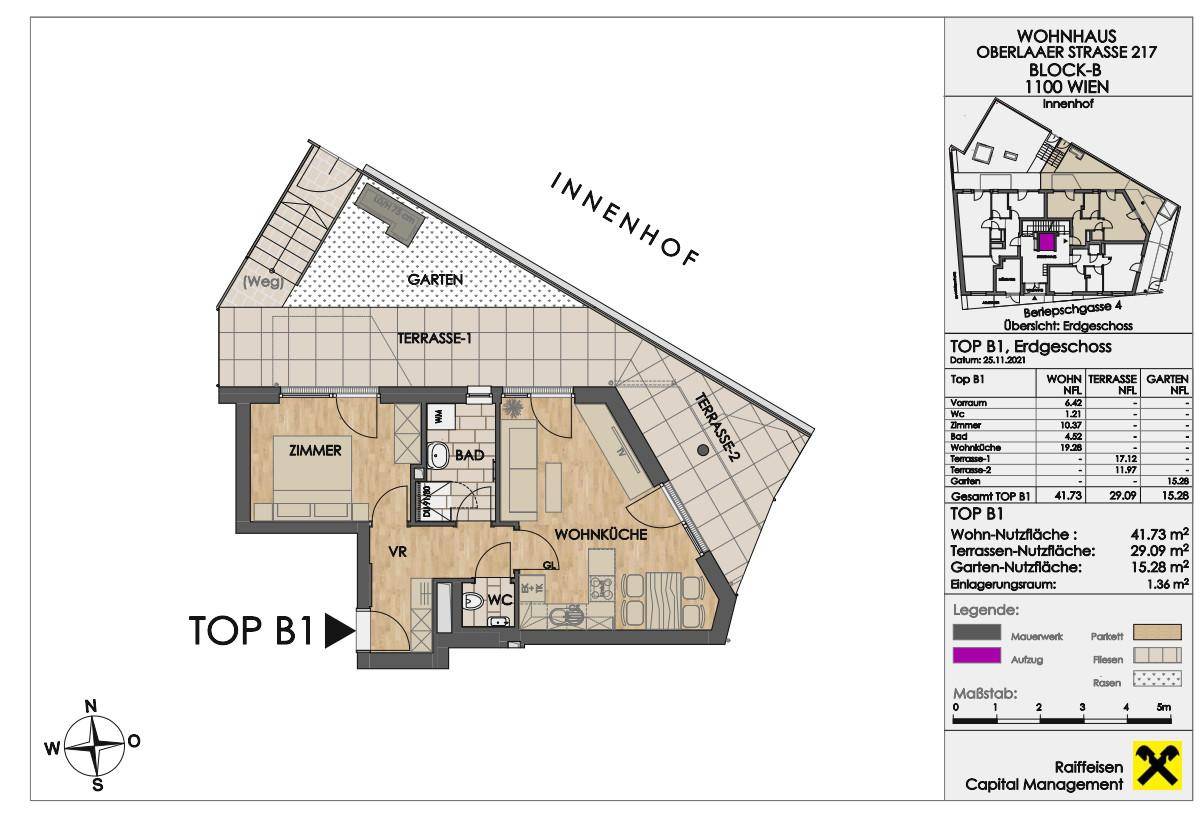 Grundrissplan B1