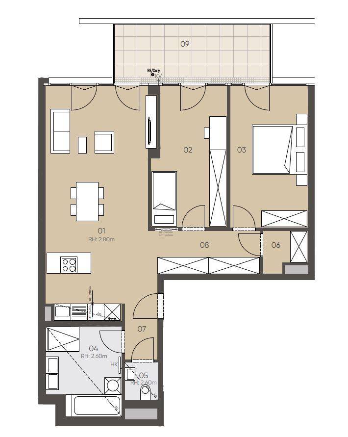 Plan, 1090, Nordbergs 7_2_Turm_TOP 19