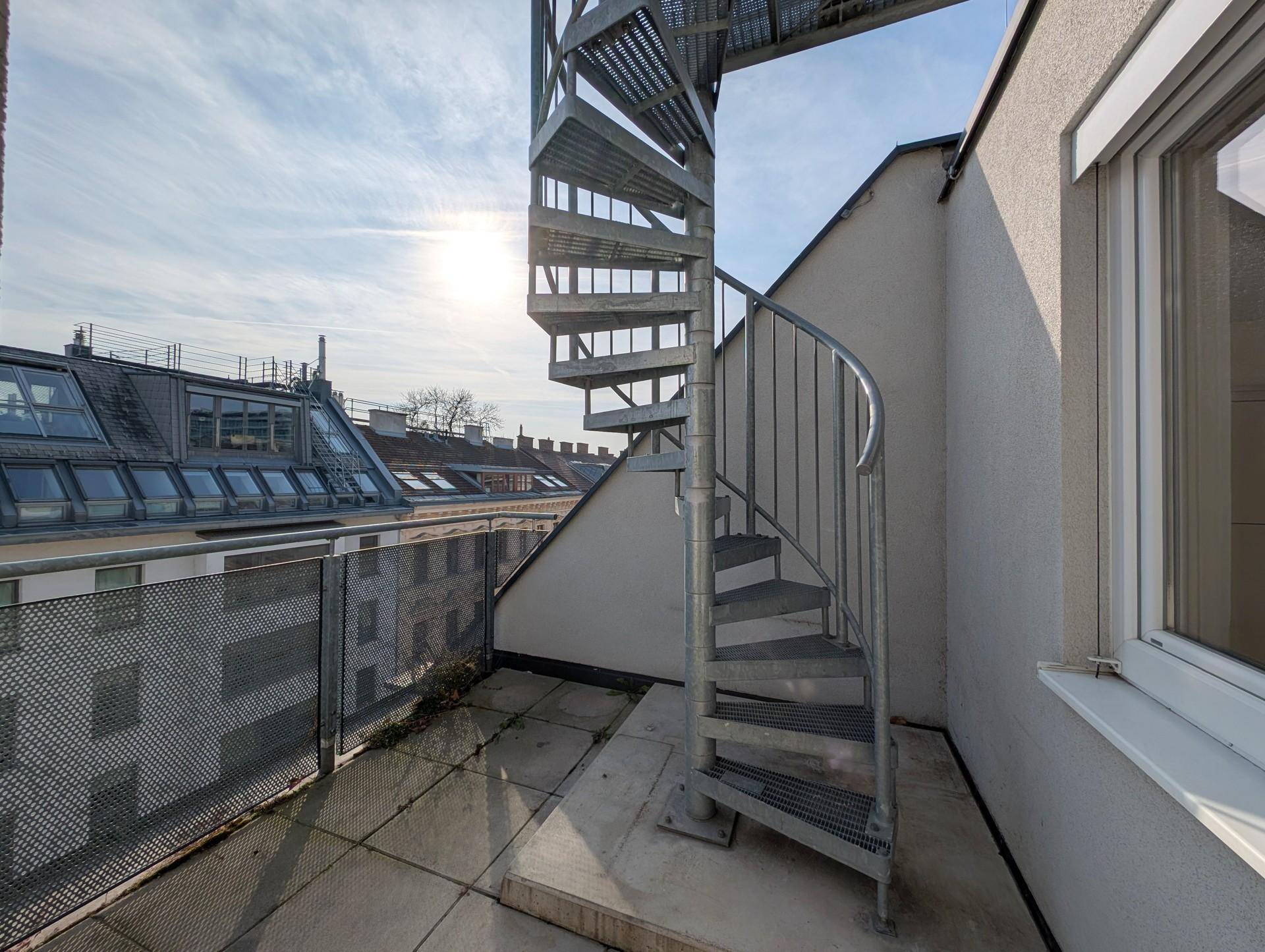 Wendeltreppe Terrasse