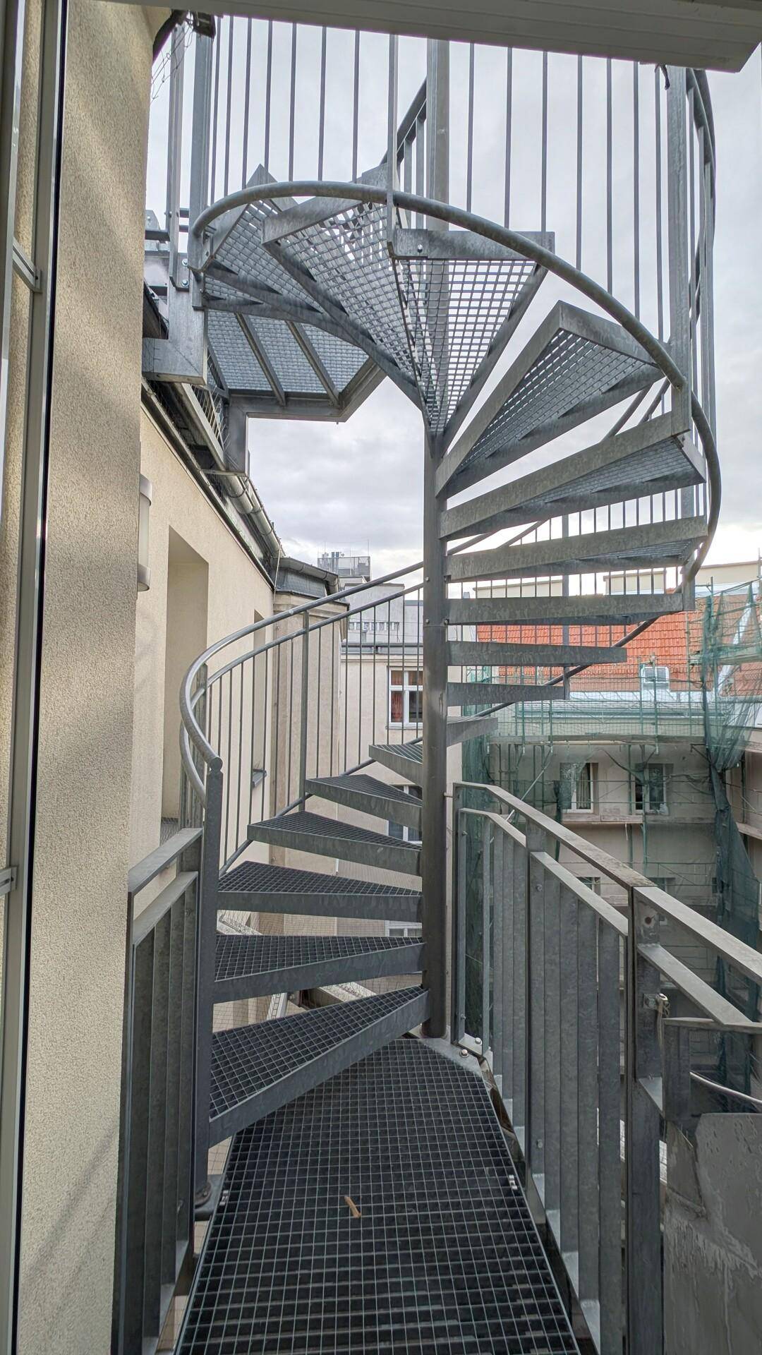 Wendeltreppe Dachterrasse