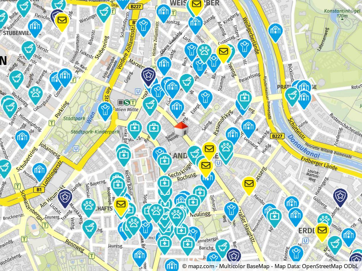 Geolyzer Kartenausschnitt
