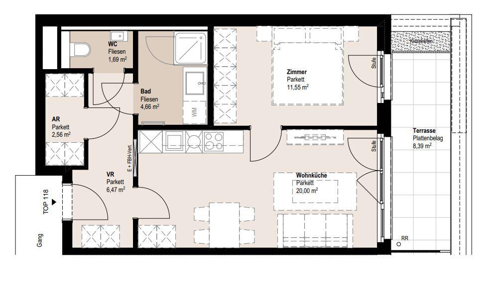 Plan_1020, Lassalles 7_TOP 118