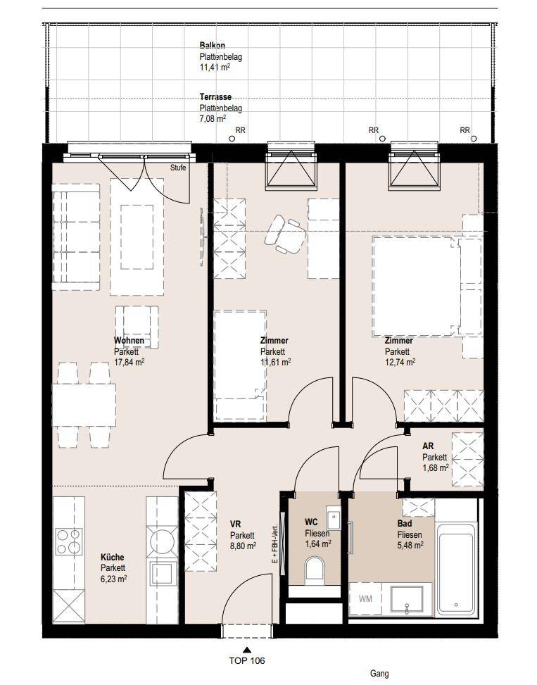 Plan_1020, Lassalles 7_TOP 106