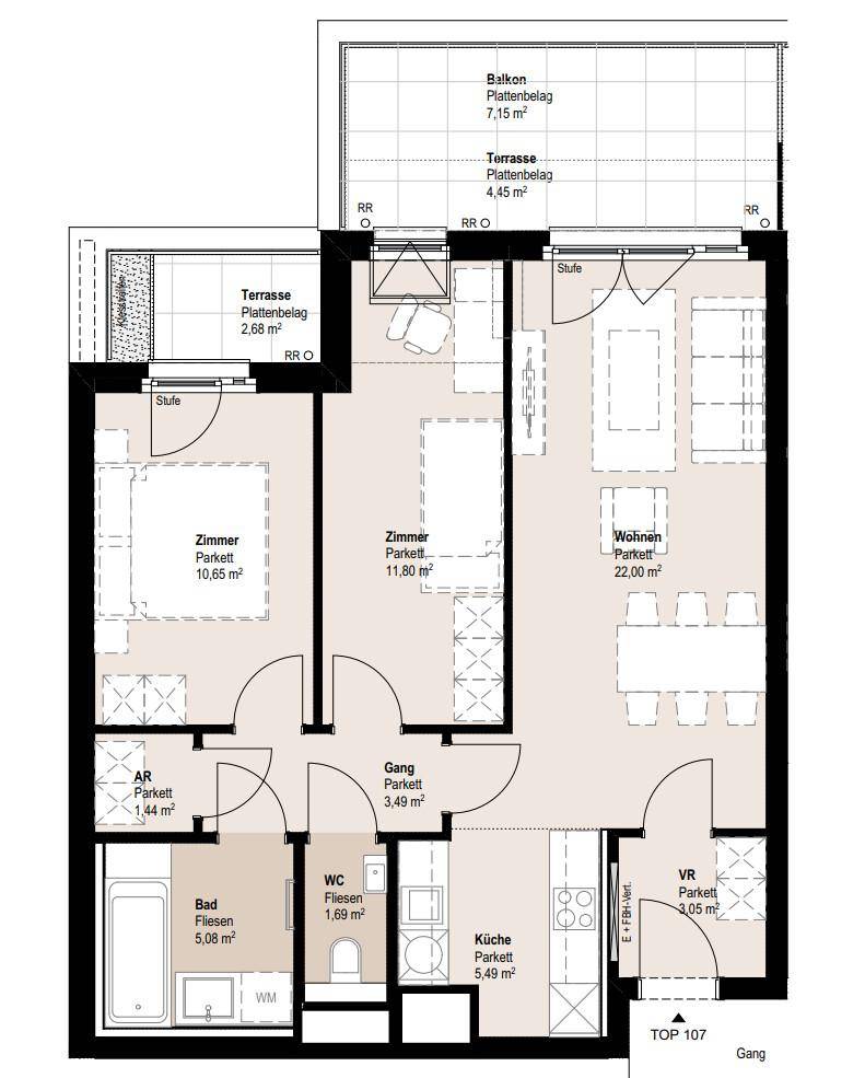 Plan_1020, Lassalles 7_TOP 107