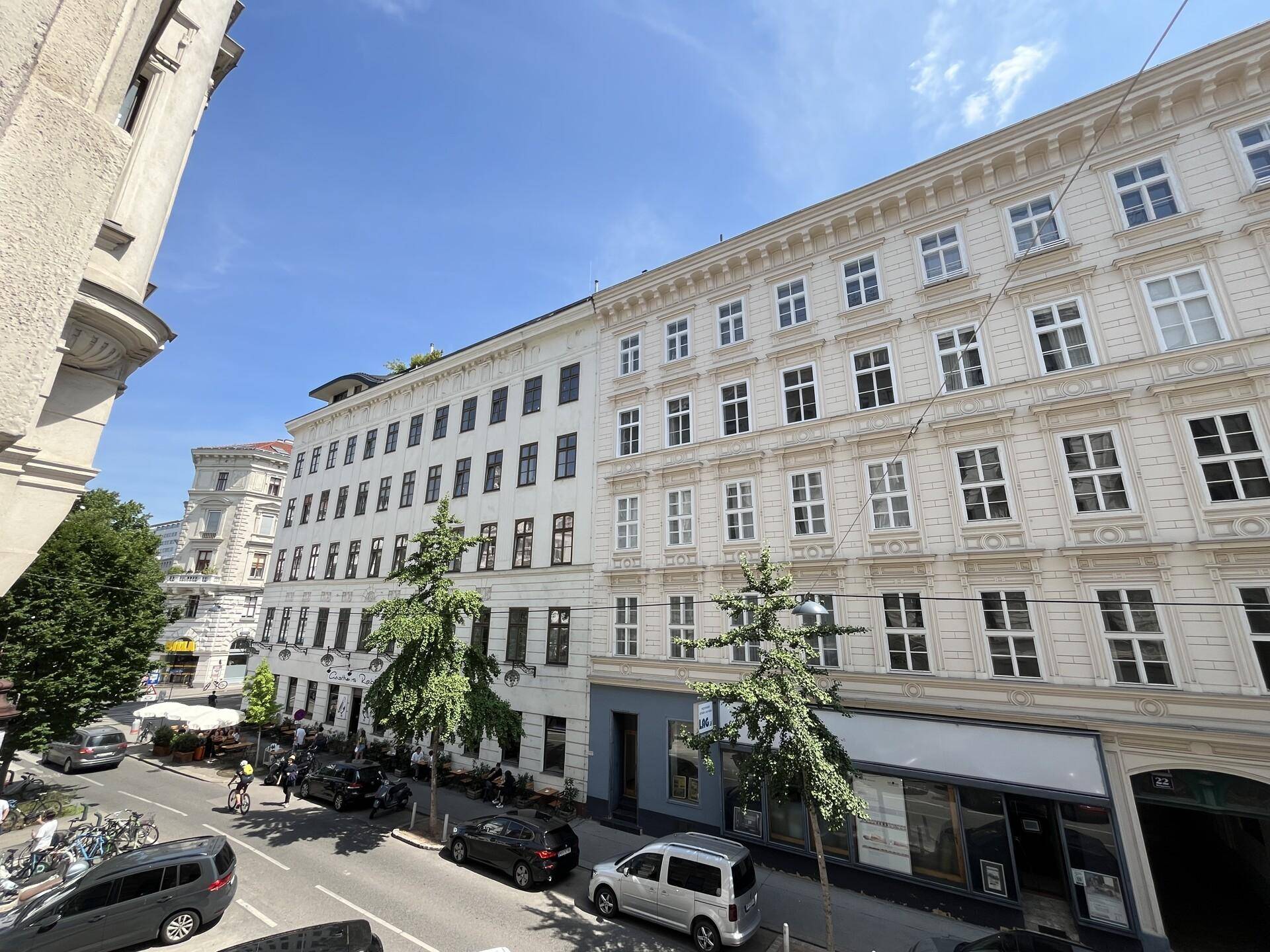 Aussicht Wohnräume Straßenseite