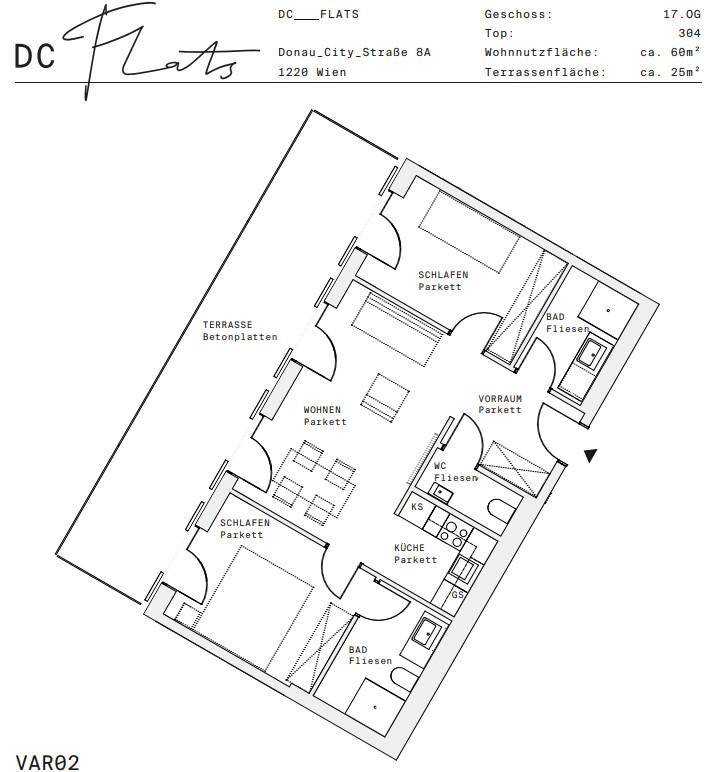 Plan_1220, Donau City S 8A_OG17_TOP 304