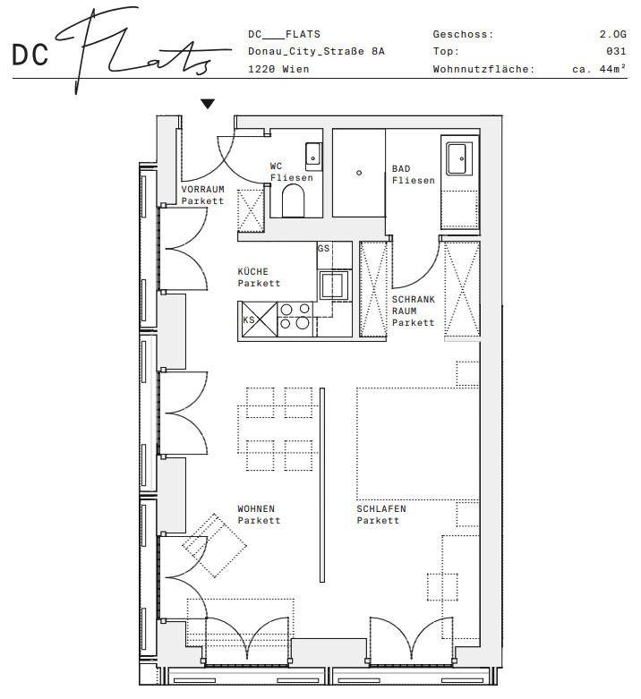 Plan_1220, Donau City S 8A_OG02_TOP 031