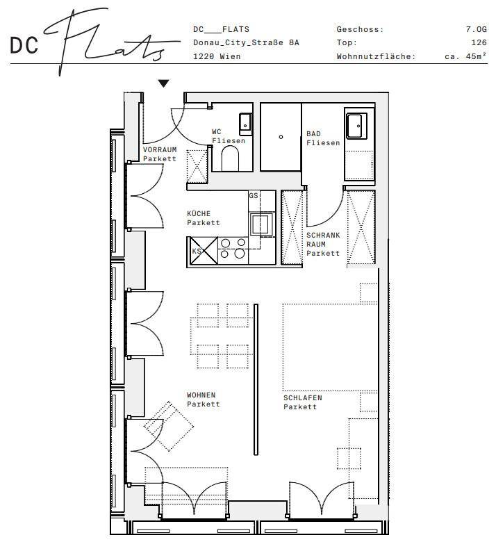 Plan_1220, Donau City S 8A_OG07_TOP 126