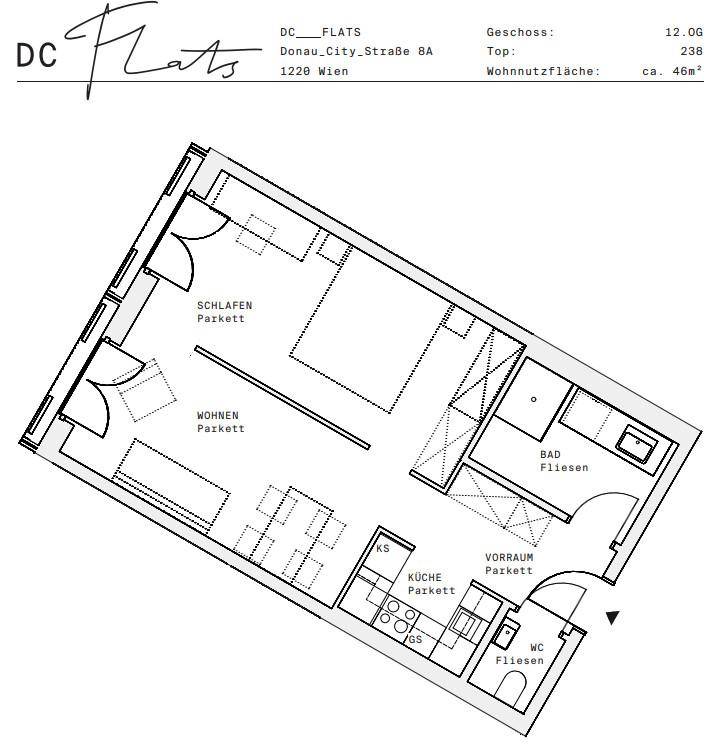 Plan_1220, Donau City S 8A_OG12_TOP 238