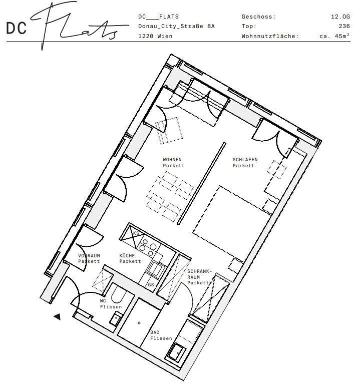 Plan_1220, Donau City S 8A_OG12_TOP 236