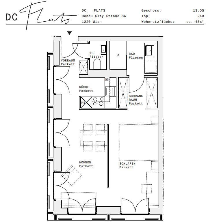 Plan_1220, Donau City S 8A_OG13_TOP 240