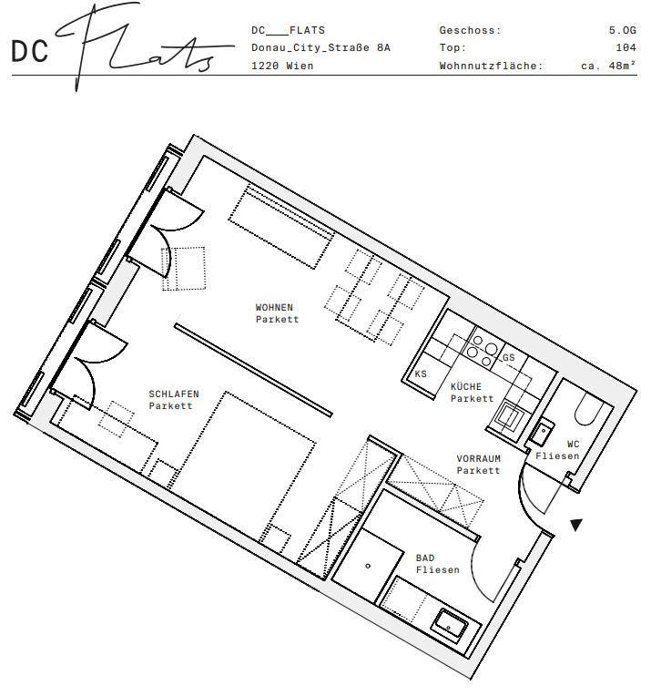 Plan_1220, Donau City S 8A_OG05_TOP 104