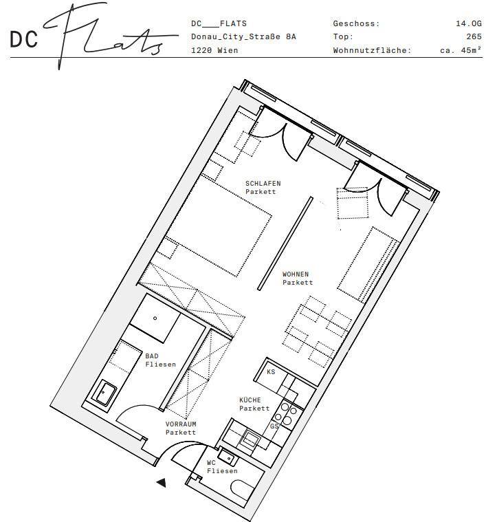 Plan_1220, Donau City S 8A_OG14_TOP 266