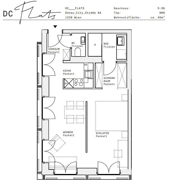 Plan_1220, Donau City S 8A_OG05_TOP 088
