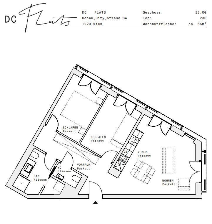 Plan_1220, Donau City S 8A_OG12_TOP 230