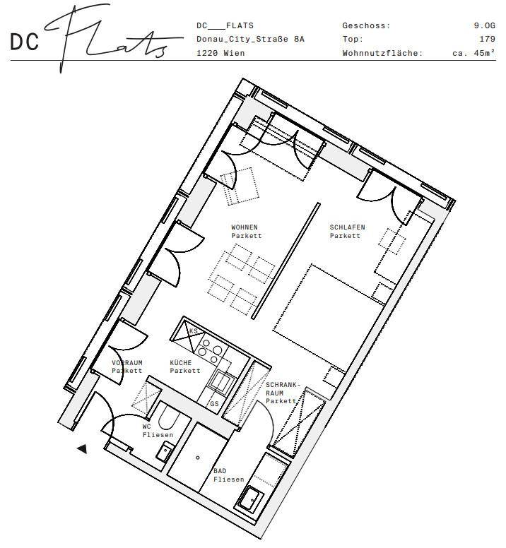 Plan_1220, Donau City S 8A_OG09_TOP 179